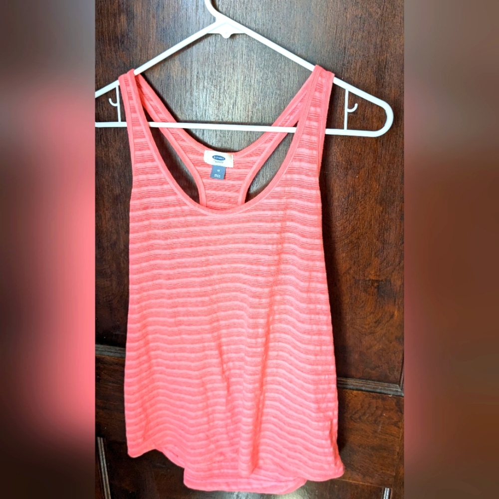 Old navy medium orange racerback tank top.